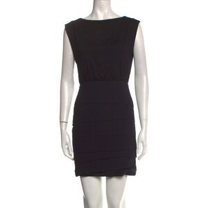 Alice + Olivia Bateau Neckline Mini Dress